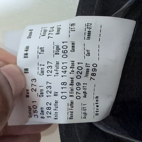 Brax| Grey With Brown Pin Stripe Pants Zippered Front Techno Wool - Picture 12 of 12